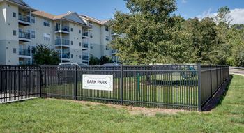 Bark park with agility equipment